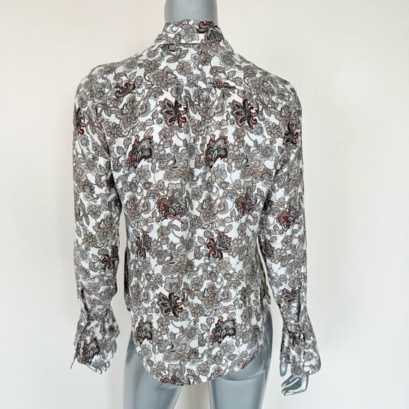 NEW!! FRAME silk blouse size S/P Retail 340$ - Picture 4 of 8